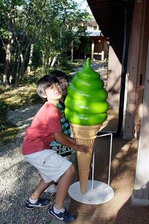 星野温泉にて